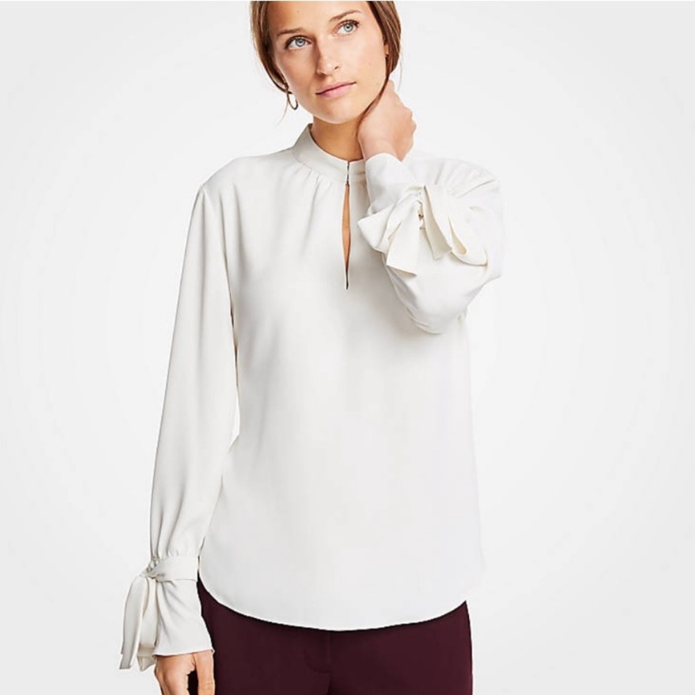 Ann Taylor Cream Blouse